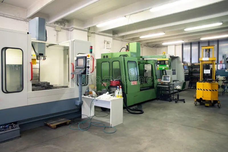 Machine Tools with Computer Numerical Control (CNC) Stock Image Image