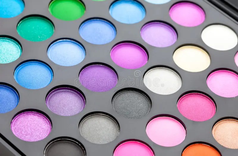 Makeup color palette stock photo. Image of palette, face 31803068
