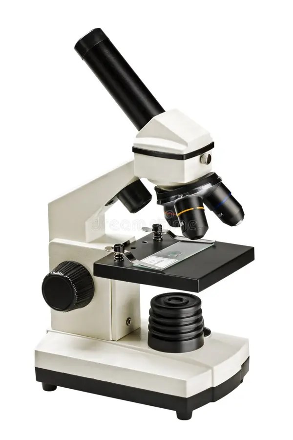 Microscopio moderno foto de archivo. Imagen de medida 18573624
