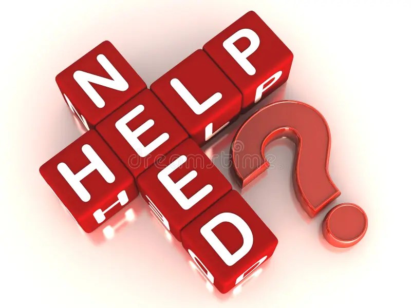 Need help stock illustration. Image of question, support 23308545