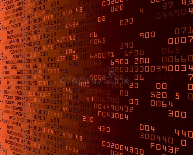 Orange Security Background with HEXcode Stock Vector Illustration of