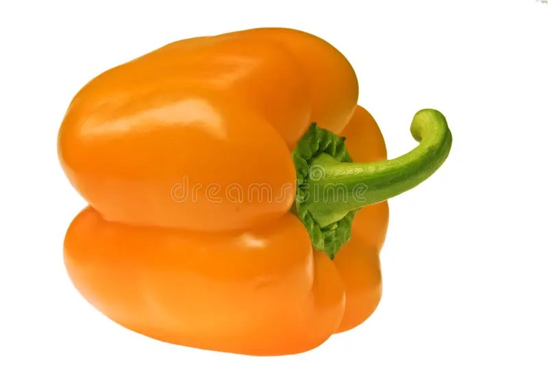 Green Bell Pepper (paprika) Stock Image Image of nature, orange 18011751
