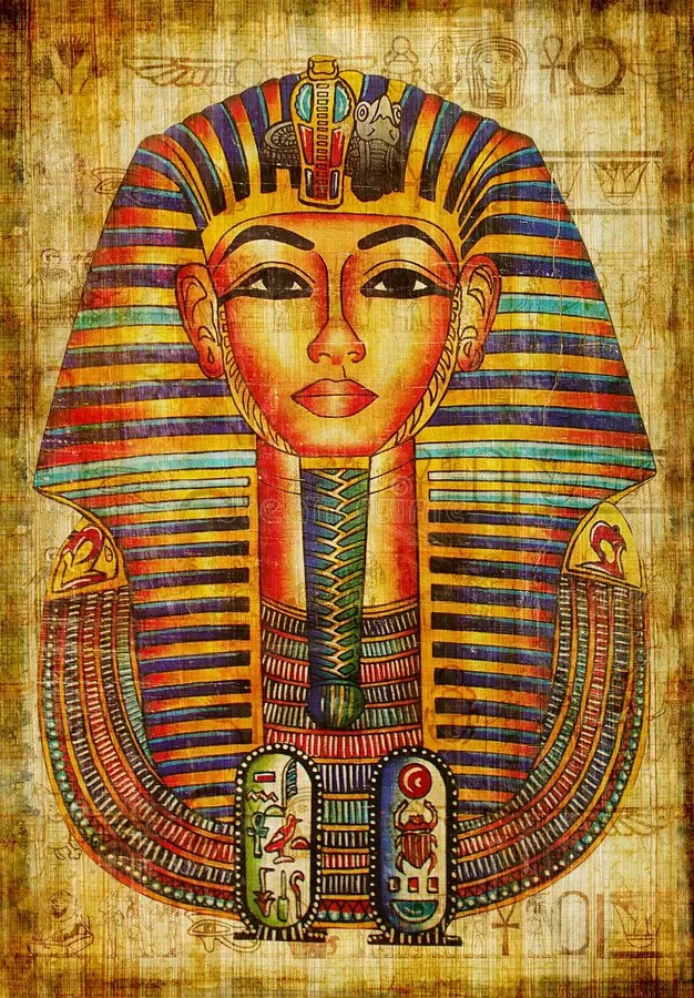 Pharaoh drawing stock photo. Image of background, history 7392206