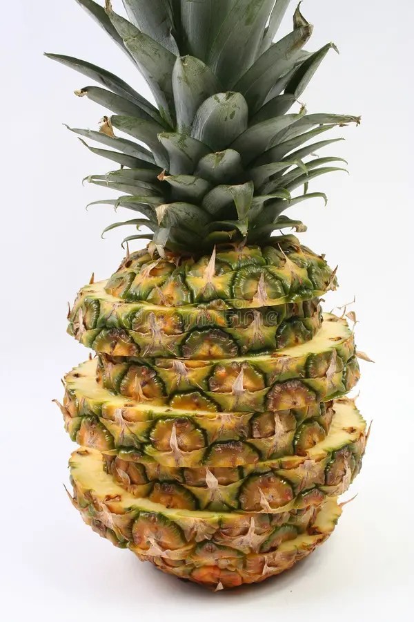 Pineapple with Nutrition Label Stock Photo Image of carbohydrate
