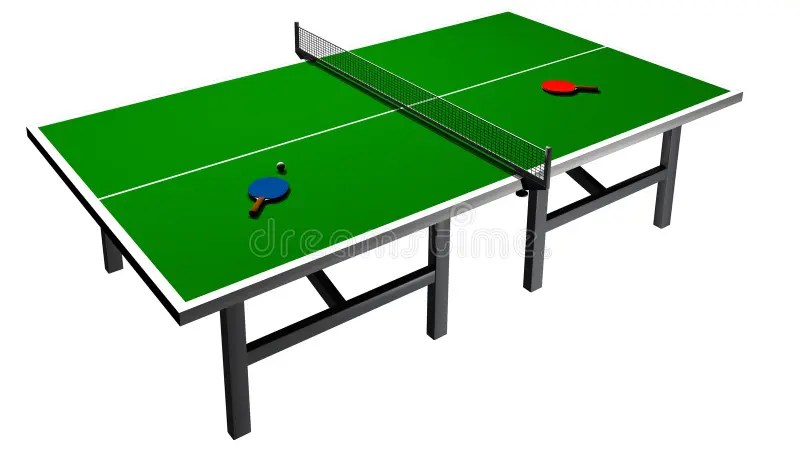 Ping Pong Table stock illustration. Illustration of generated 2280306