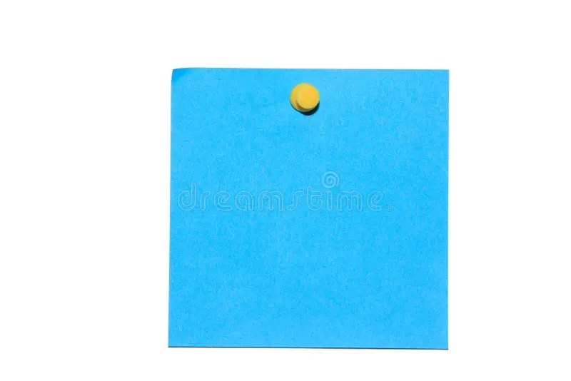 Postit azul imagem de stock. Imagem de nota, caderno 4255167