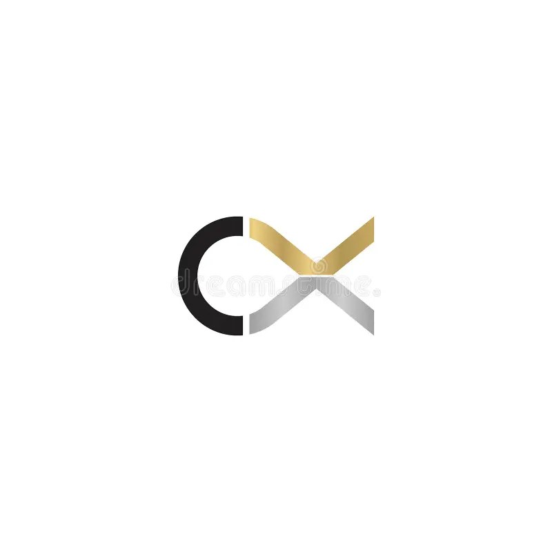 Alphabet Initials Logo CX, XC, C and X Stock Vector Illustration of