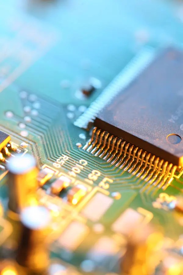 Processor chip stock photo. Image of hardware, abstract 6720162