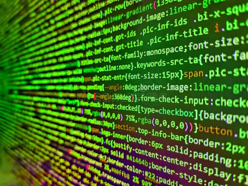 Programmer Developer Screen,  App Coding. PHP Syntax Highlighted