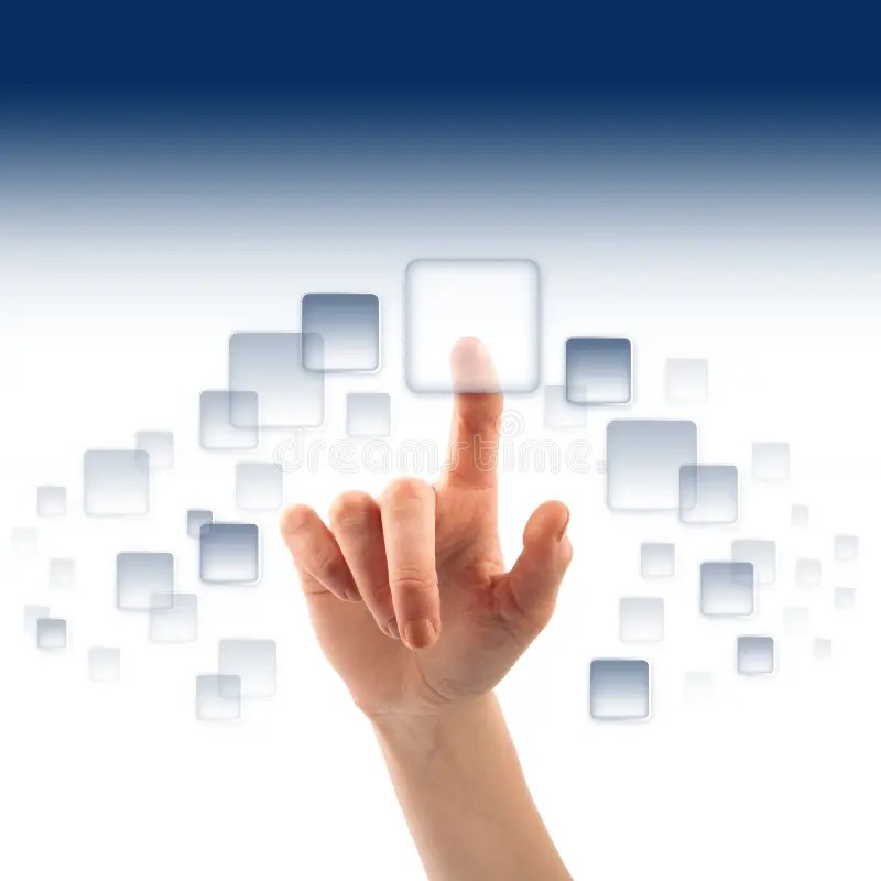 Push the button stock image. Image of innovation, choose 23755715