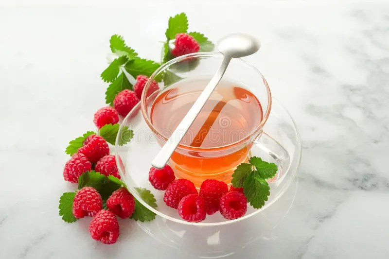 Raspberry tea stock photo. Image of diet, berry, fruit 17084446