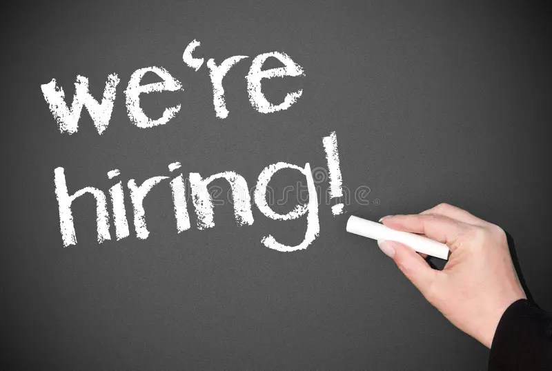 We're hiring stock image. Image of work, hand, businessperson 29123767