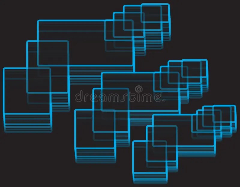 Rectangle Geometric Pattern Stock Vector Illustration of futuristic, design 60476653