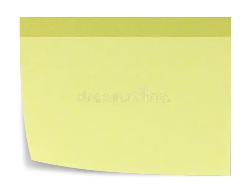Rectangular Sticky Note, And Shadow Stock Illustration Illustration