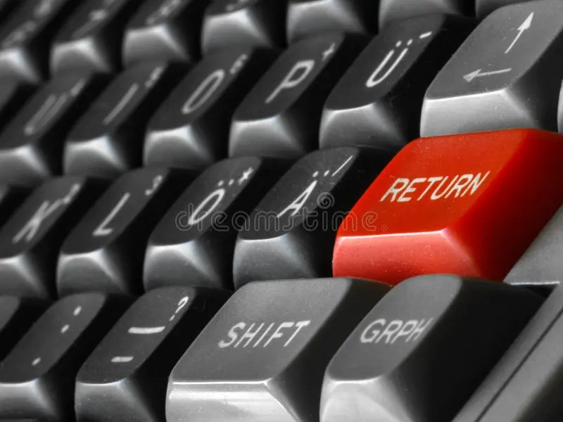 Enter Return Computer Keyboard Stock Photo Image of technology