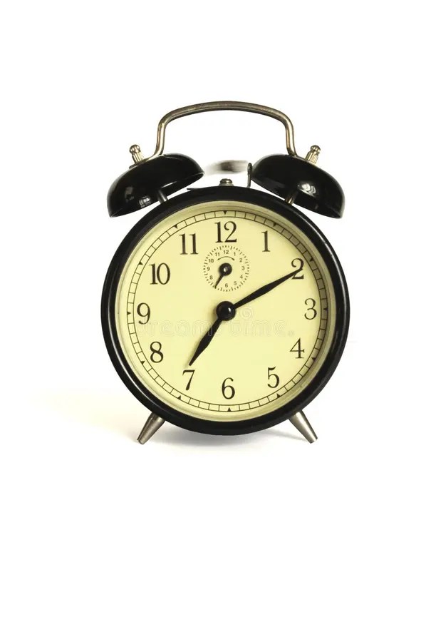 Alarm Clock Ringing at 8 O Clock Morning Stock Photo Image of number