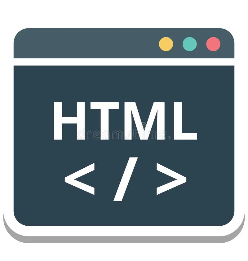 Html Coding, Programming Isolated Vector Icon Stock Vector