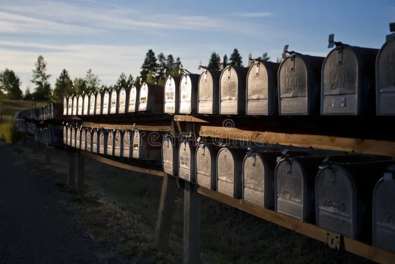 Rows of Mailboxes stock photo. Image of office, washington 20897586