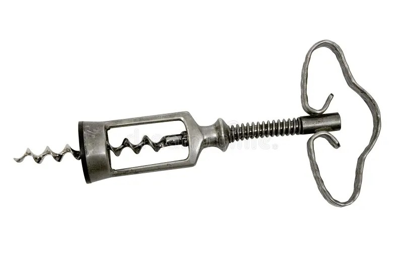 Vintage Corkscrew stock photo. Image of champagne, macro 481896