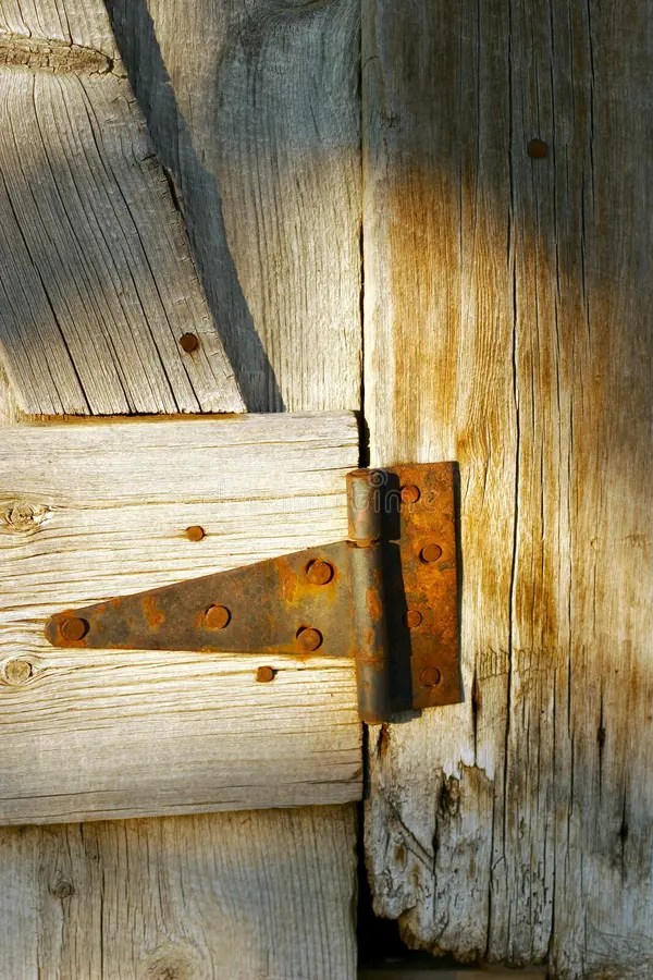 Rusty hinge stock image. Image of rusting, planks, antique 1179207