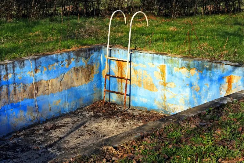 Rusty pool stock image. Image of uninhibited, left, empty 6779813