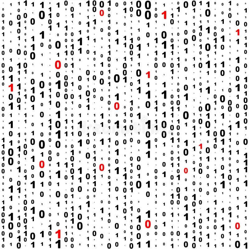 Seamless Binary Code Background Stock Vector Illustration of