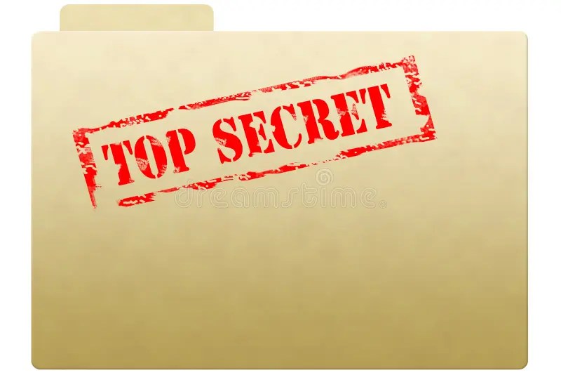 Secret document folder stock image. Image of data, document 6072783