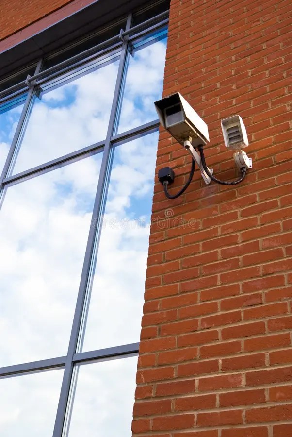 Security camera stock image. Image of video, reflection 7939447