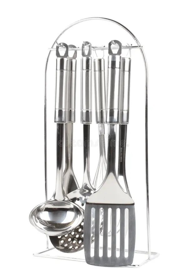 Set of kitchen ware stock image. Image of black, food 25916337