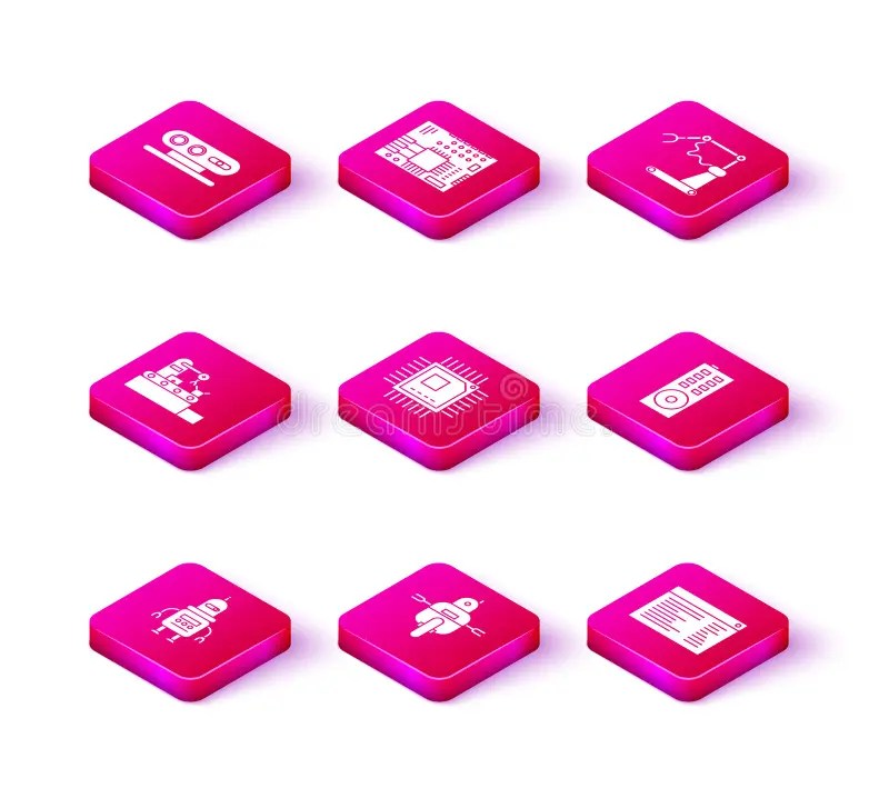 Set Robot, Processor with Microcircuits CPU, Software,  Developer