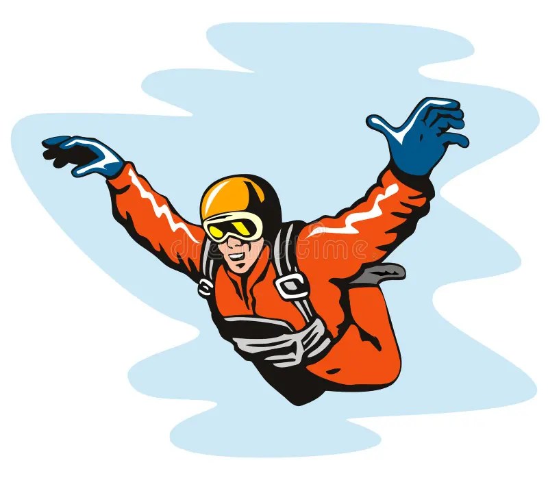 Skydiving stock vector. Illustration of skydiving, vector 4747725