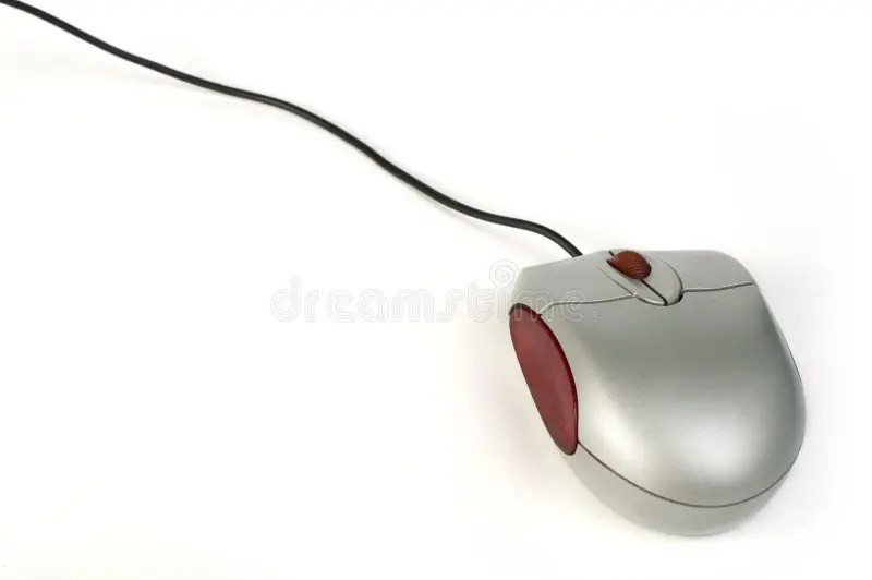 Small Computer Mouse and Cord Stock Image Image of personal, small