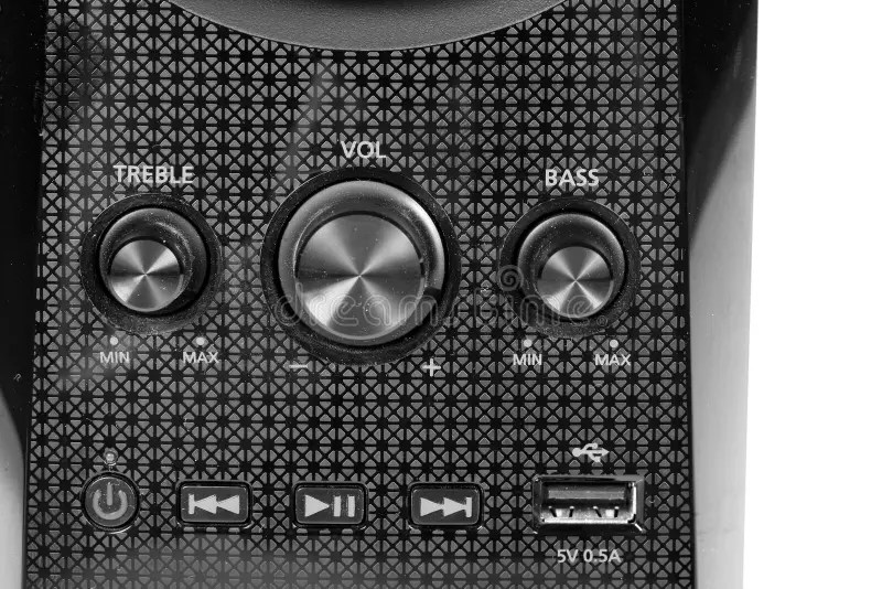 Speaker Volume Control With Buttons Stock Image Image of regulator