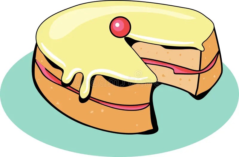 Sponge Cake stock vector. Illustration of food, icing, tasty 50864