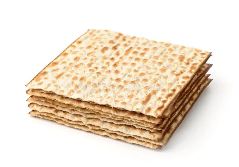 Stack of matzo flatbread stock image. Image of baked 141965121