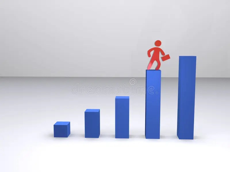 Stepwise Progress stock illustration. Illustration of success 13674027