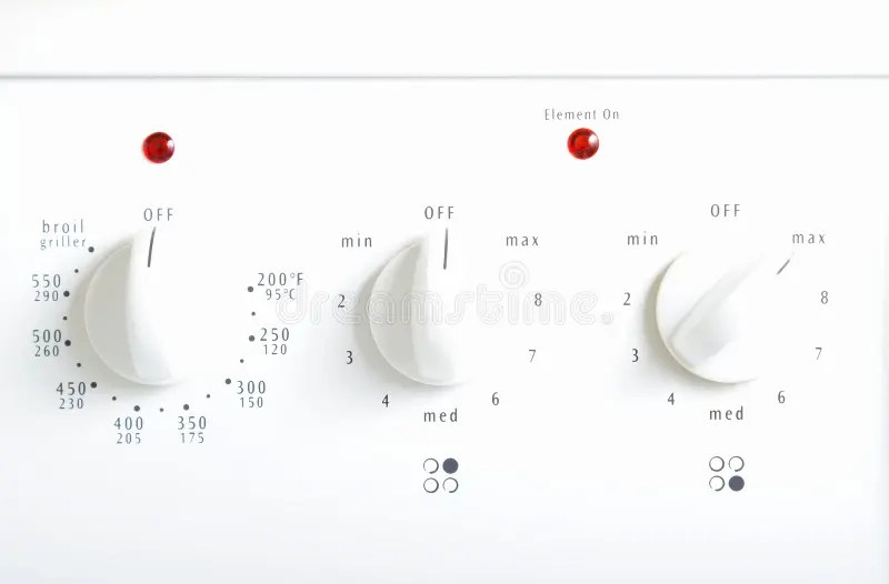 Stove and Oven Knobs stock photo. Image of symbol, equipment 8916208