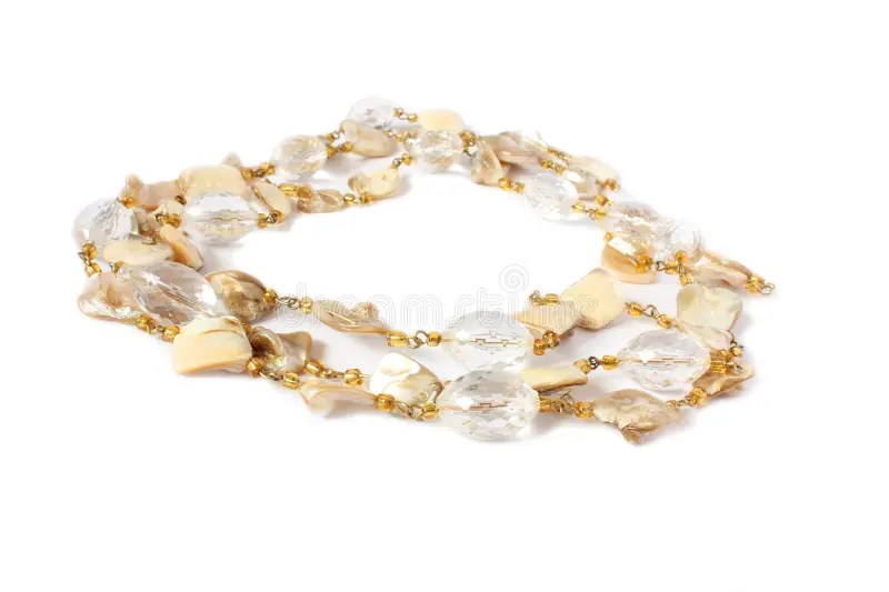 String of beads stock photo. Image of wear, jewelry, brown 13104870