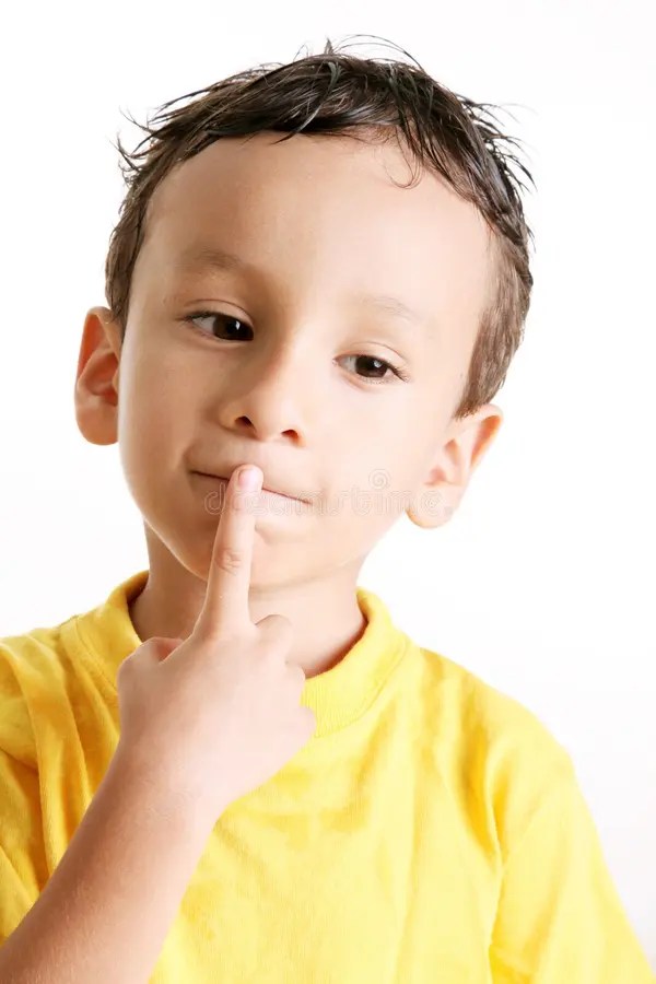 Child thinking stock image. Image of cute, idea, people 11532105