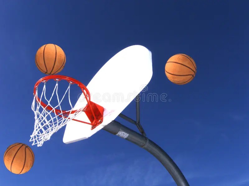 Three Baskets stock image. Image of athletic, point, school 1812563