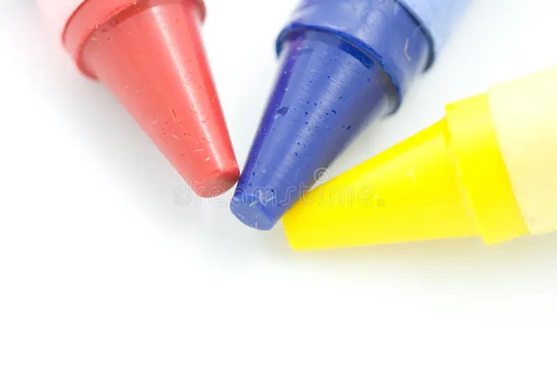 Three Crayons stock image. Image of instrument, equipment 2716571