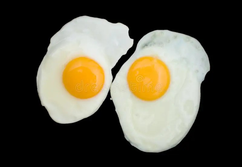 Two Fried Eggs stock image. Image of white, cuisine, fryer 3439469