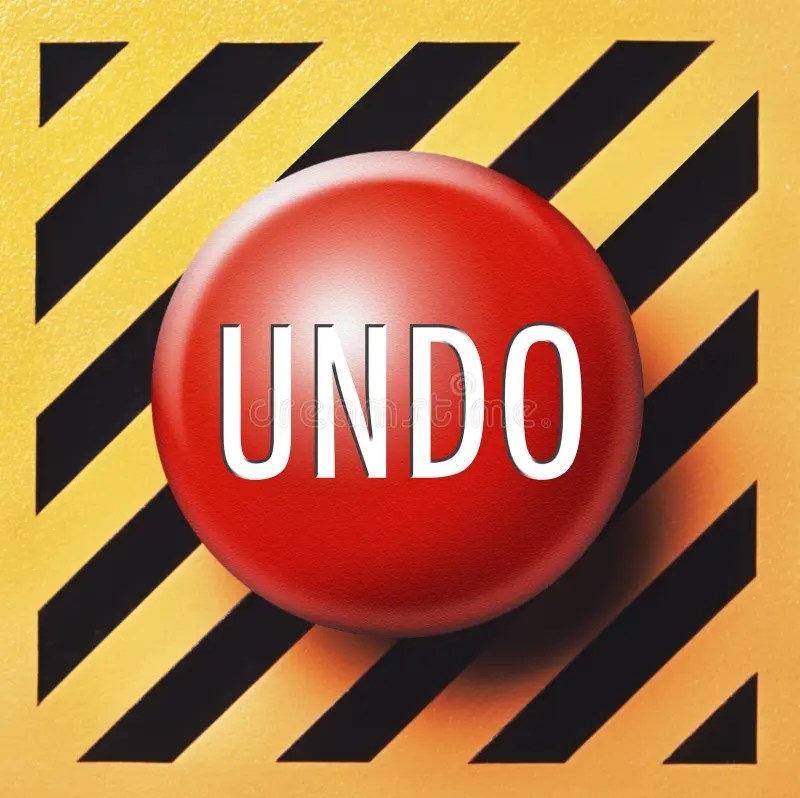 Undo Button Stock Photo Image 8588230