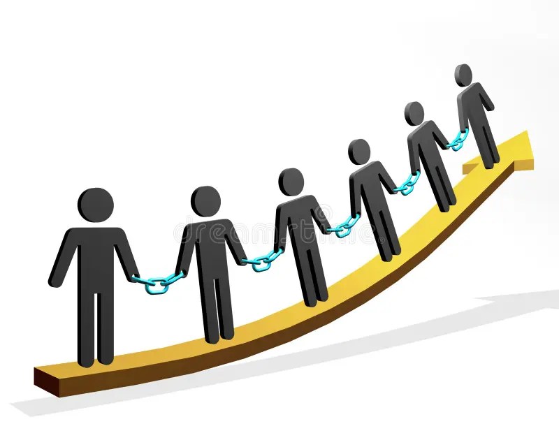 Unity chains stock illustration. Illustration of connection 21766997