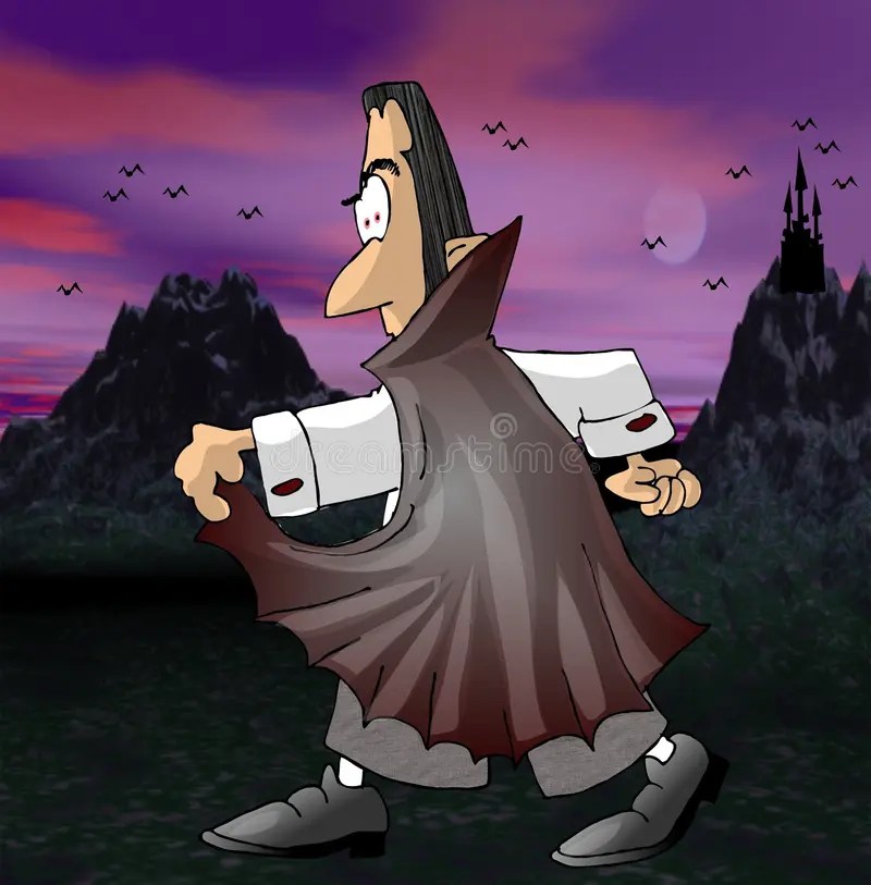 Vampiro comico illustrazione di stock. Illustrazione di comic 30593