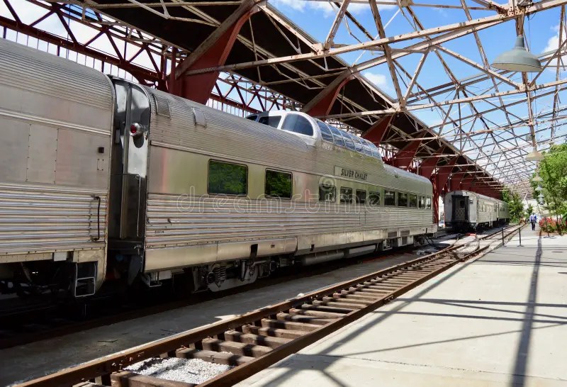 Vintage Passenger Car at St. Louis Union Station Editorial Stock Image