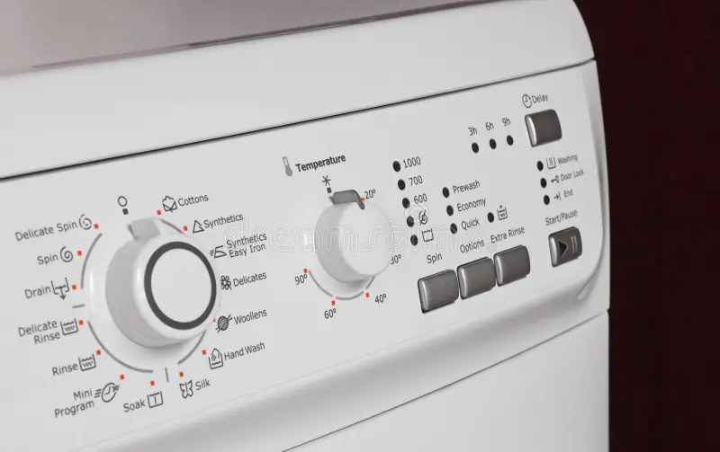 Washing Machine Control Panel Stock Photo Image of control, dial 42404930
