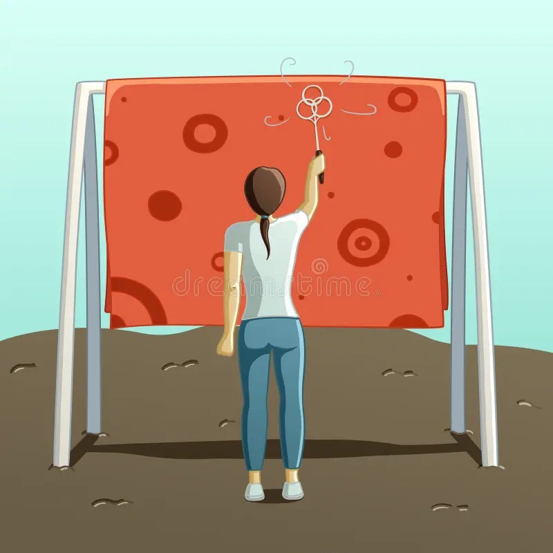 Beating Rug Stock Illustrations 6 Beating Rug Stock Illustrations