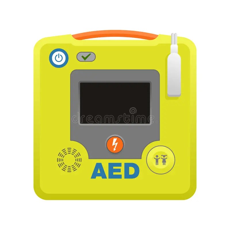 Automated External Defibrillator AED Icon Stock Vector Illustration