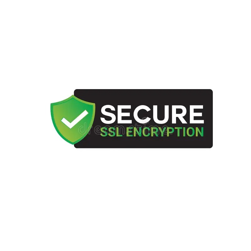Secure Ssl Encryption Logo, Secure Connection Icon Vector Illustration
